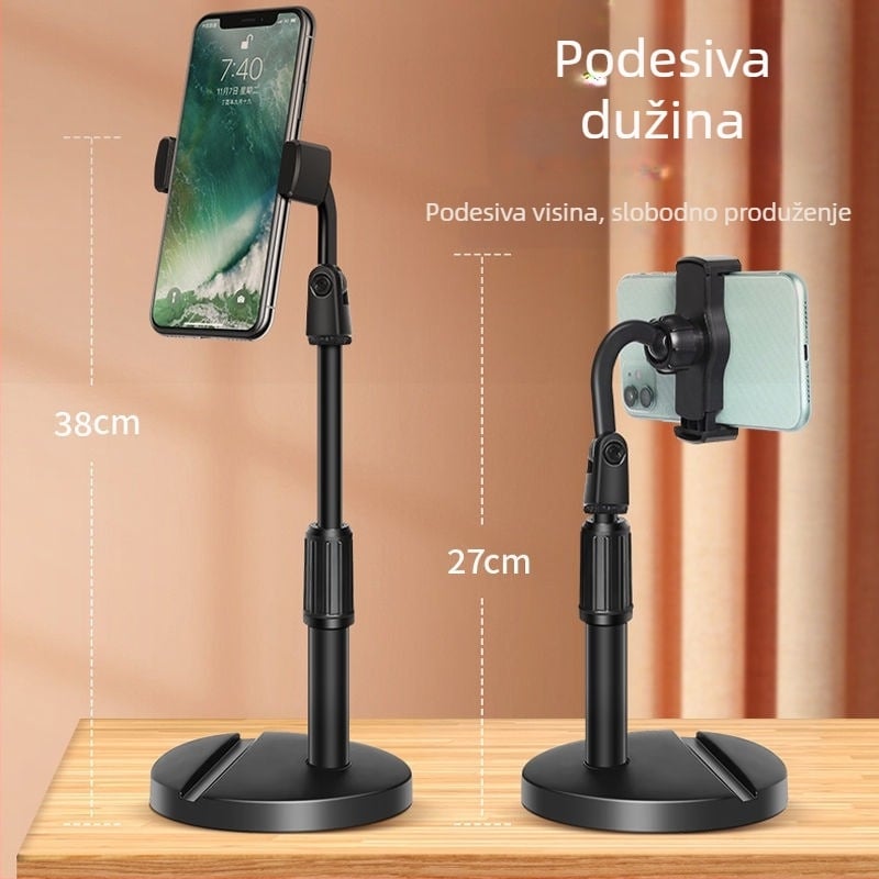 Stalak za stolni telefon za livestream i snimanje — univerzalni, ABS, prilagodljiv, Idami technology