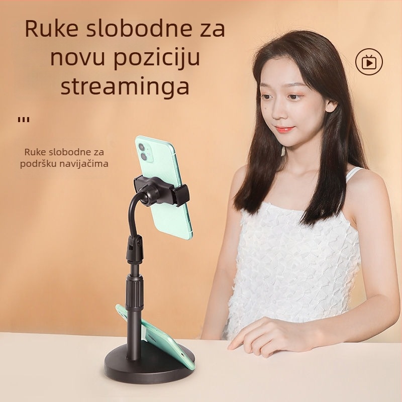 Stalak za stolni telefon za livestream i snimanje — univerzalni, ABS, prilagodljiv, Idami technology