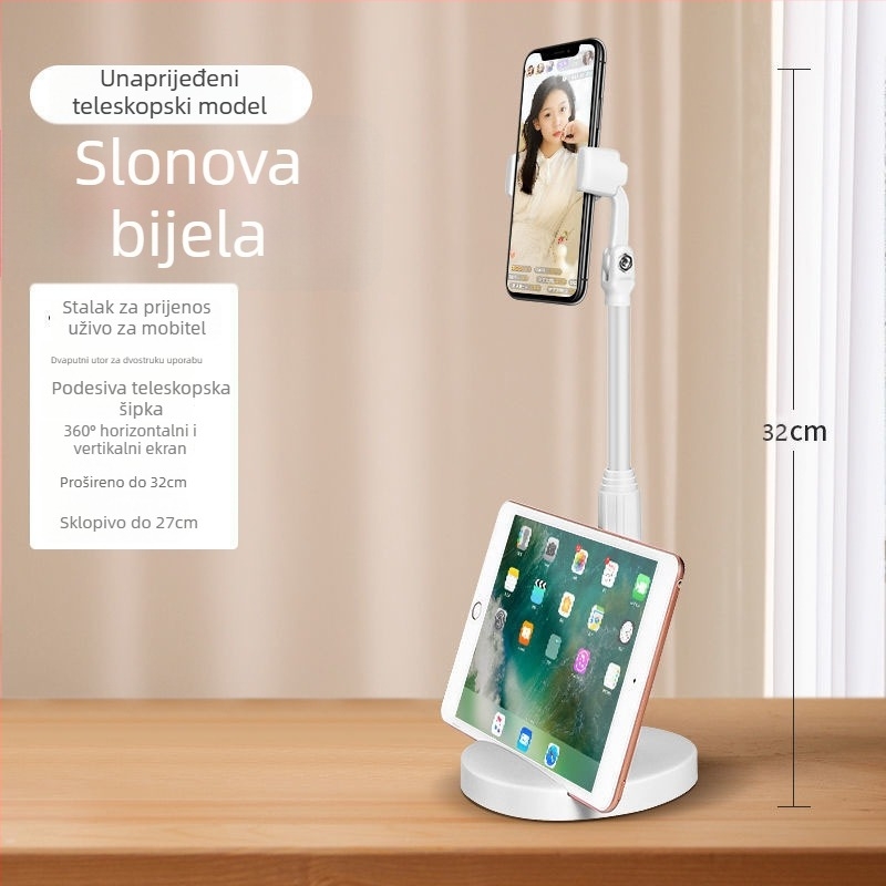 Stalak za stolni telefon za livestream i snimanje — univerzalni, ABS, prilagodljiv, Idami technology