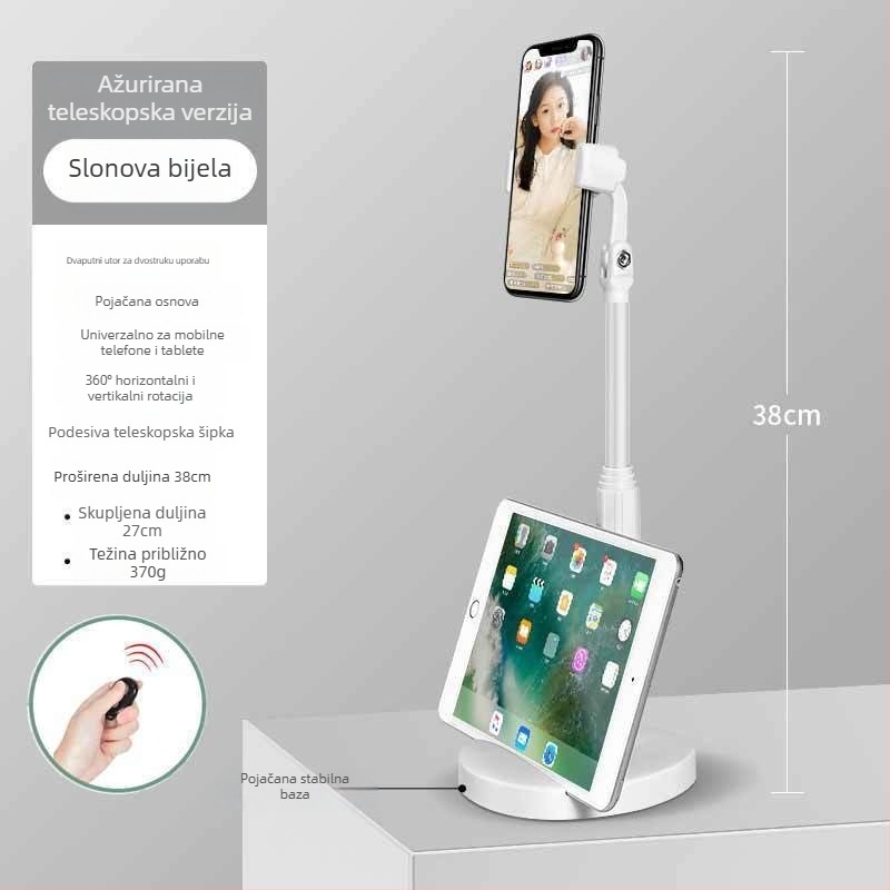 Stalak za stolni telefon za livestream i snimanje — univerzalni, ABS, prilagodljiv, Idami technology