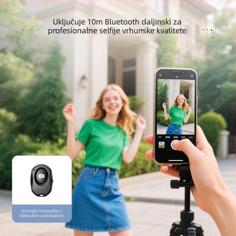 Bežični Bluetooth selfie zaslon sa stražnjim magnetskim držačem, daljinskim upravljačem i projekcijom zaslona za iPad — ABS materijal, nosivost do 2 kg