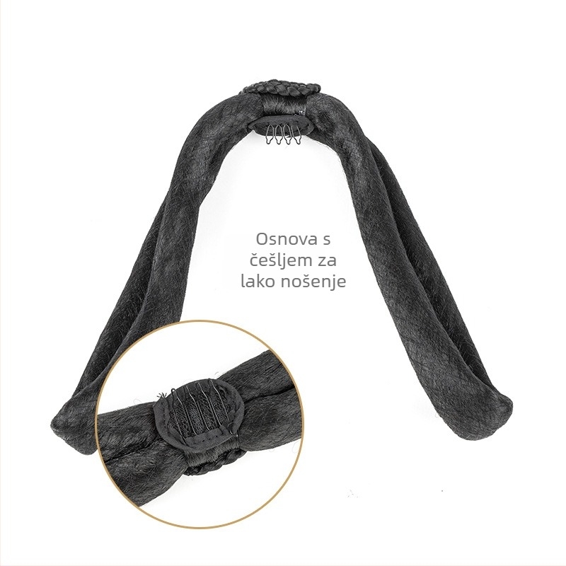 Perika za drevno-kineski kostim s bazom i promjenjivim stilom. Univerzalna prilagodba, pogodna za sve oblike lica i tonove kože. Ne može se obojiti ili koristiti trajne tretmane.