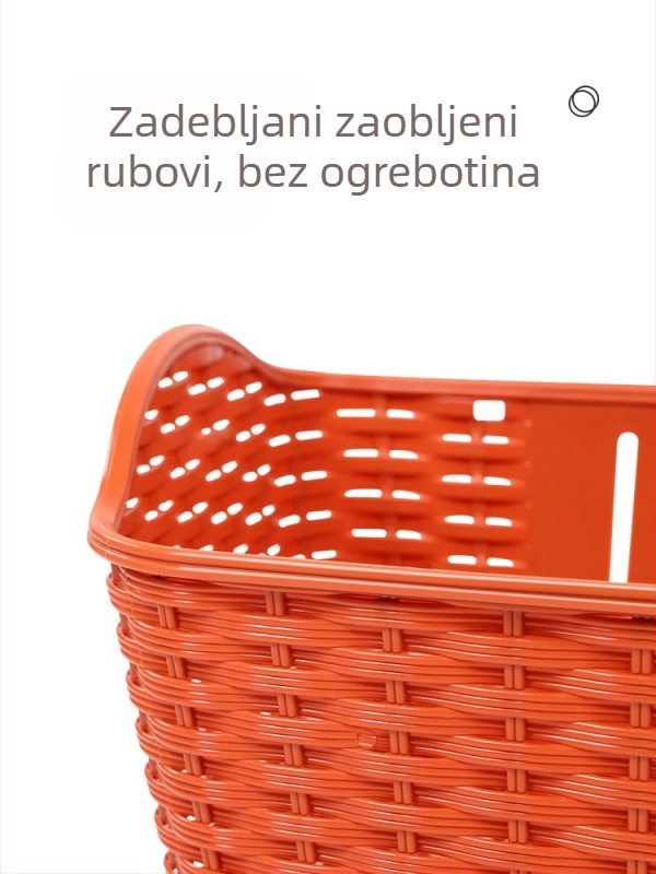 Prednja košara za bicikl — univerzalna, prednji nosač, plastična, marka FOREVER
