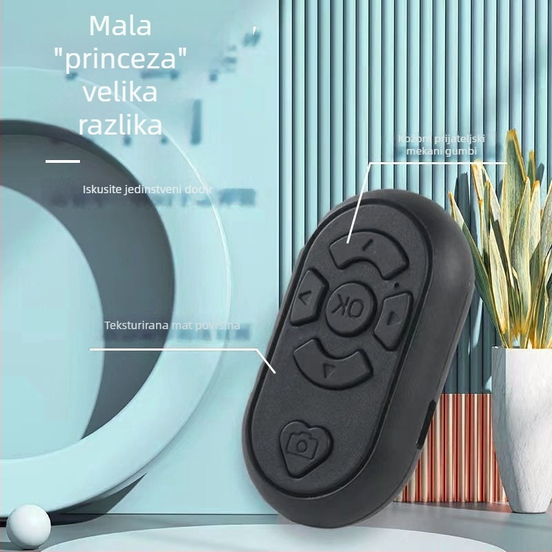 Ax-1 Daljinsko upravljanje videom za mobitel, Bluetooth do 10 m, Baterija 130 mAh, ABS kućište, Način rada tipki