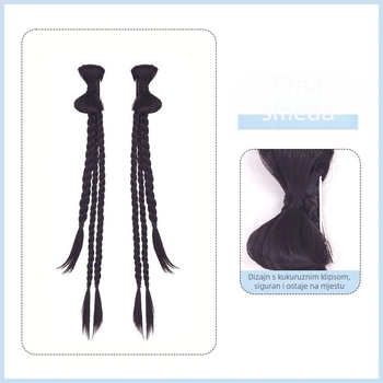 Perika s ponytailom, vlakna visoke temperature, bojanje bez topline, mehanička obrada, za žene