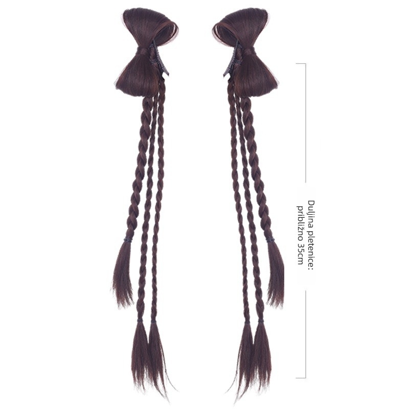 Perika s ponytailom, vlakna visoke temperature, bojanje bez topline, mehanička obrada, za žene