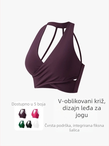 Tank top s jastučićem za prsni koš, dizajn s vratnim remenom, brzo se suši, prozračan, najlon/polimid 80%