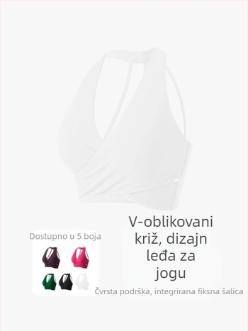 Tank top s jastučićem za prsni koš, dizajn s vratnim remenom, brzo se suši, prozračan, najlon/polimid 80%