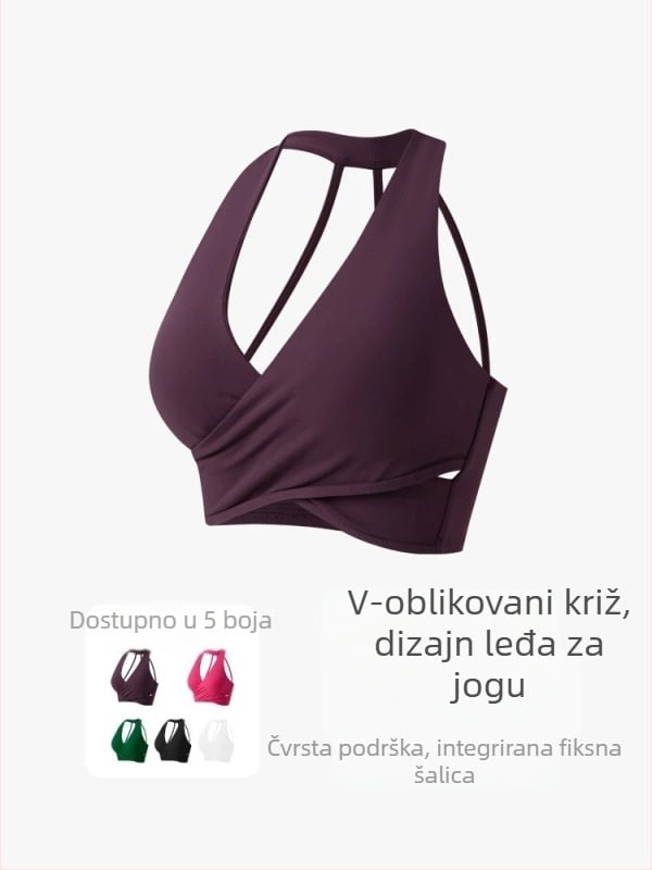 Tank top s jastučićem za prsni koš, dizajn s vratnim remenom, brzo se suši, prozračan, najlon/polimid 80%