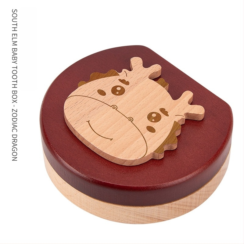 Drvena kutija za spomen zuba djeci (4–6 godina) – pohrana zuba, Thousand Change