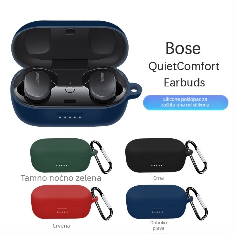 Silikonska zaštitna futrola za Bose QuietComfort Earbuds – reljefno mekano kućište