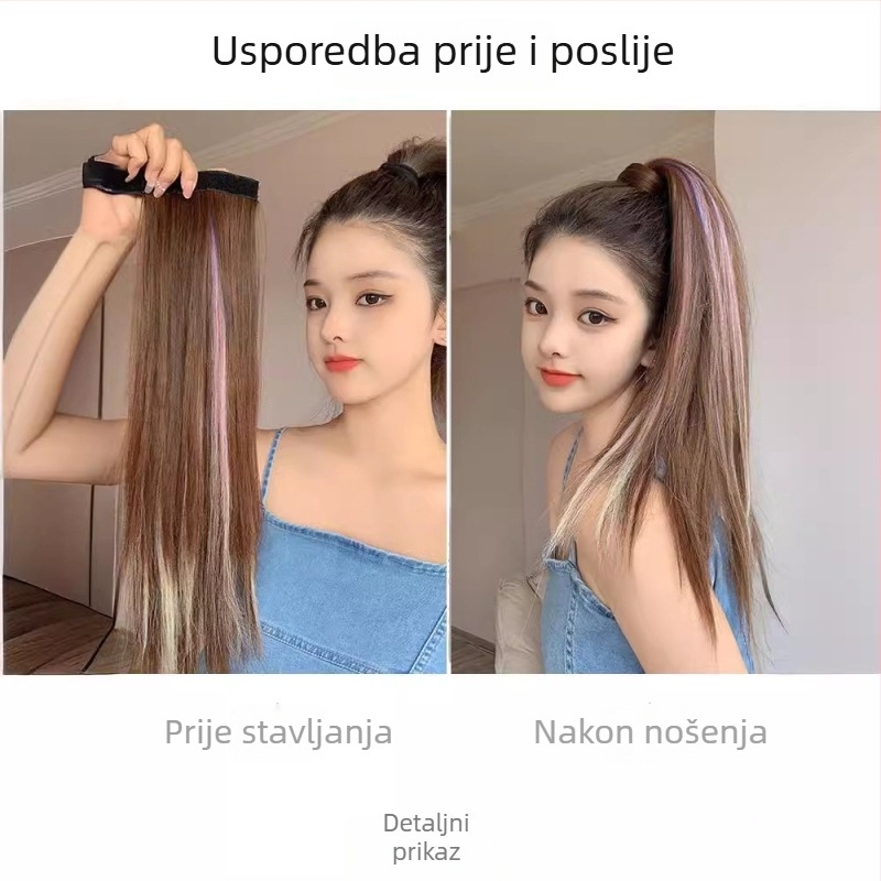 Perika s konjskim repom, model aj58, vlakna otporna na temperaturu, mehanički postupak