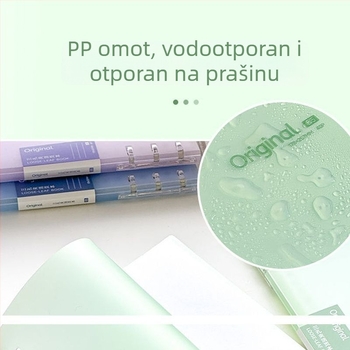 Bilježnica s prstenastim vezivanjem, papir od drvene pulpe 75 g/m², 1–50 stranica, svjež i čist estetski dojam
