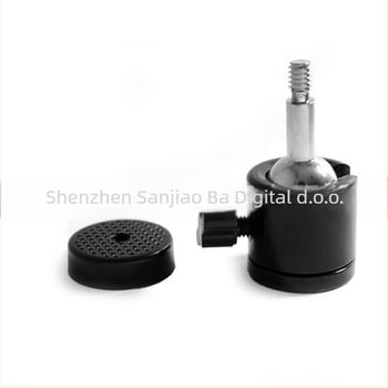 Mini sferni gimball za mobitel i malu kameru, 360° horizontalno i vertikalno okretanje, metalna konstrukcija, težina 90 g, montiranje na navoj