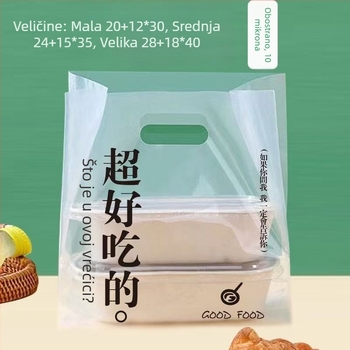 Plastične vrećice za pečenje s prilagođenim logom za torte, deserte i lagane obroke – pakiranja za dostavu i tote torbe