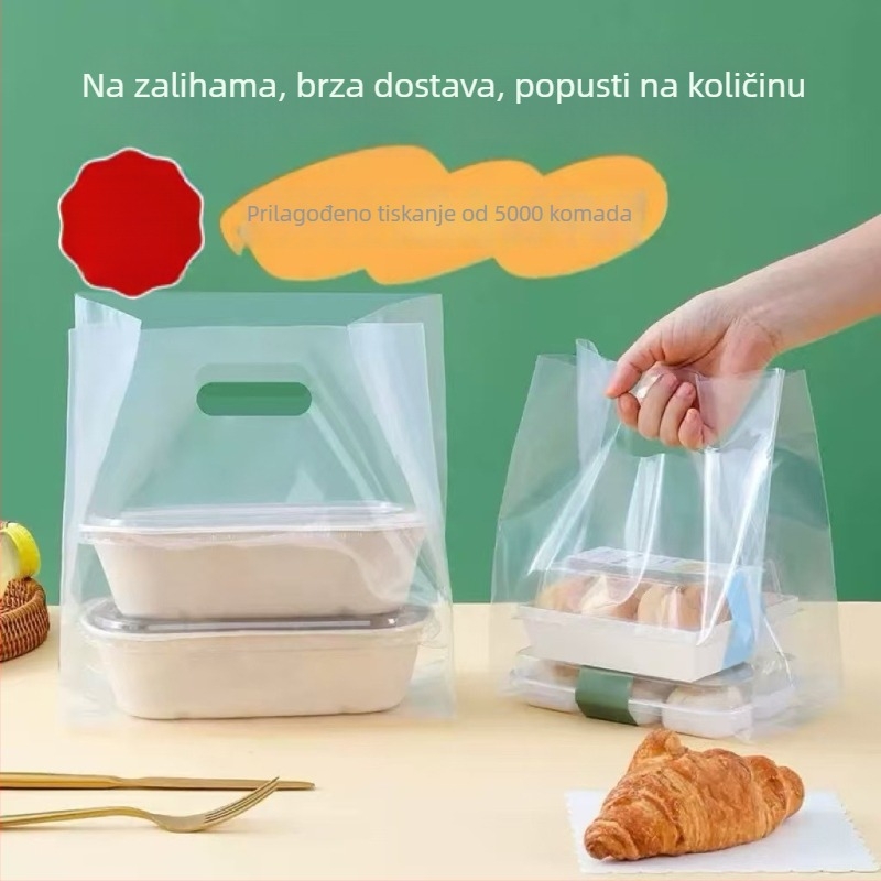 Plastične vrećice za pečenje s prilagođenim logom za torte, deserte i lagane obroke – pakiranja za dostavu i tote torbe