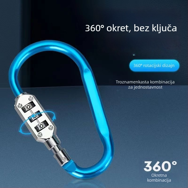 Kombinacijski zglob za električno vozilo – kuka za kacigu, zaključavanje prednje košare i prtljage, DXs legura, 88 g, za električna vozila i motocikle