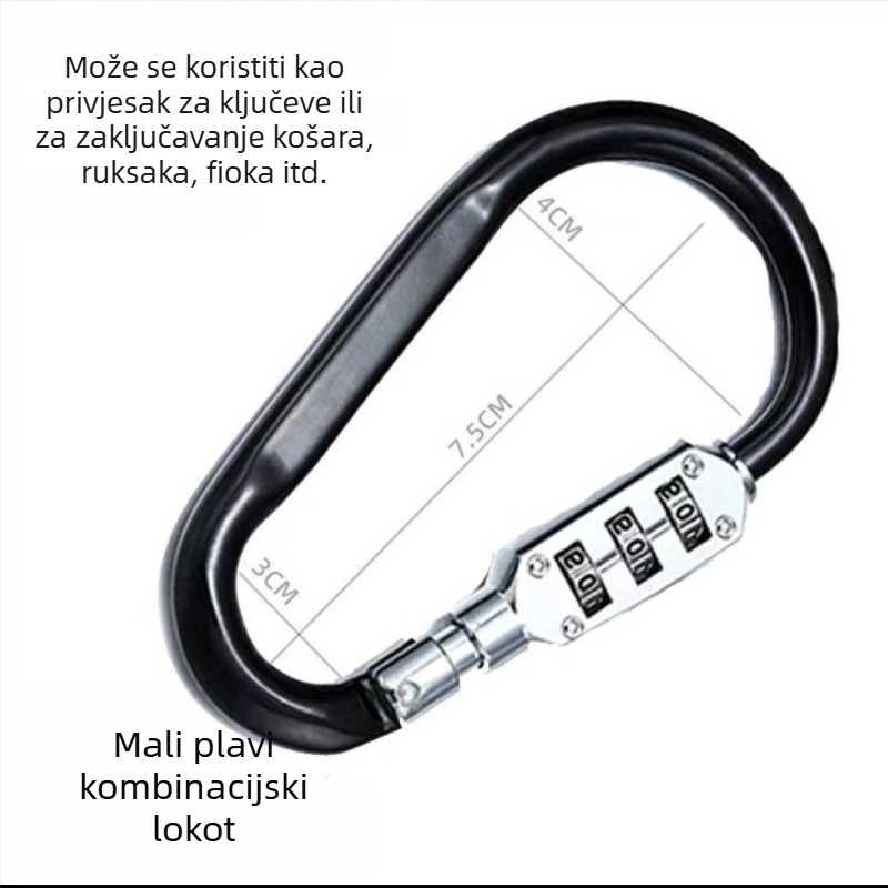 Kombinacijski zglob za električno vozilo – kuka za kacigu, zaključavanje prednje košare i prtljage, DXs legura, 88 g, za električna vozila i motocikle
