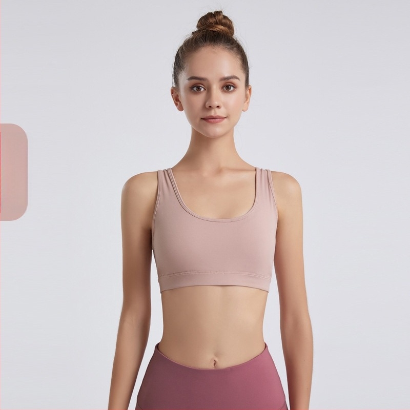 Sportski grudnjak-vest za visokointenzivni trening – ublažavanje udaraca, brzo sušenje, Y-trake, pune čašice srednjeg oblika, stražnje kopče s tri reda, Nylon 75% / Spandex 25% podstava