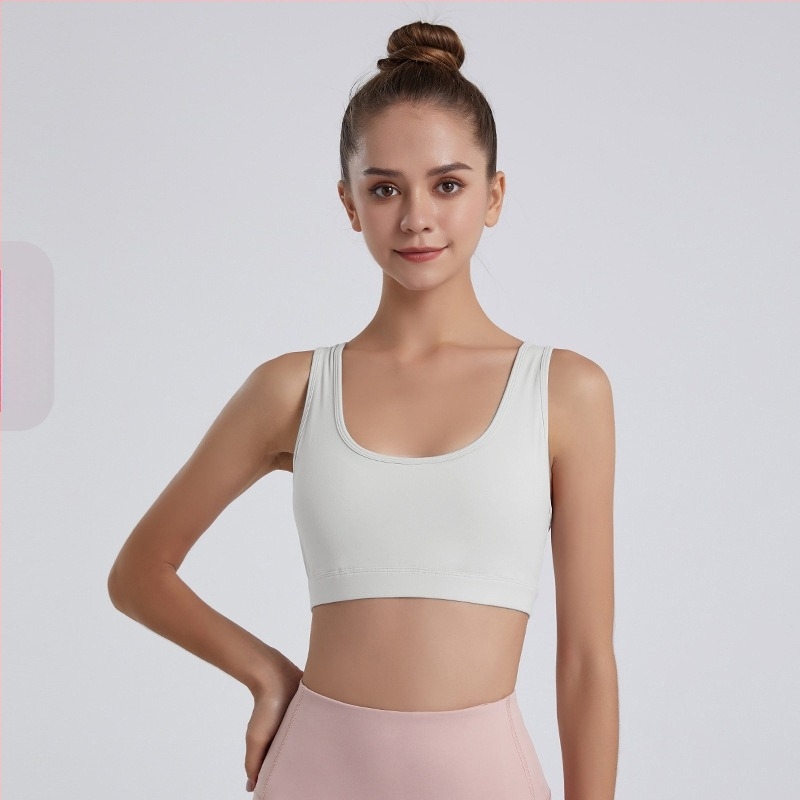Sportski grudnjak-vest za visokointenzivni trening – ublažavanje udaraca, brzo sušenje, Y-trake, pune čašice srednjeg oblika, stražnje kopče s tri reda, Nylon 75% / Spandex 25% podstava