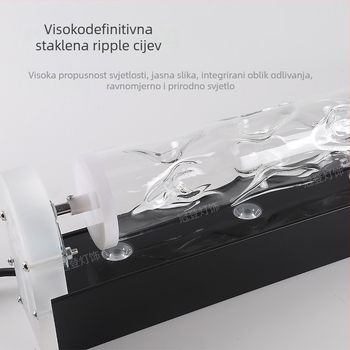 LED zidna zidna lampa s vodnim uzorkom – 3D dinamički vodeni valovi, aluminijsko kućište, 3600 lm, IP43, dimmabilno
