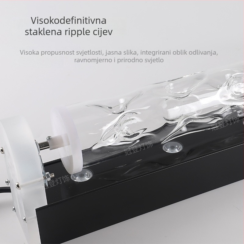 LED zidna zidna lampa s vodnim uzorkom – 3D dinamički vodeni valovi, aluminijsko kućište, 3600 lm, IP43, dimmabilno
