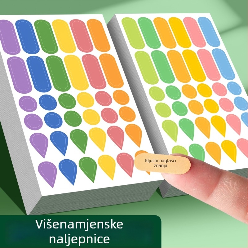 Višenamjenski oznake za anotacije s oznakama vodne kapljice i kišnih kapljica – spremne za lijepljenje, unutarnje stranice letka, osnovno pakiranje, Huge marka