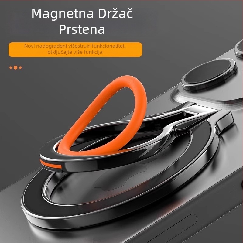 Magnetični držač telefona – cinkova legura, potpuno metalni stalak, jednostavan dizajn, podrška prilagodbi, ovlaštena privatna marka