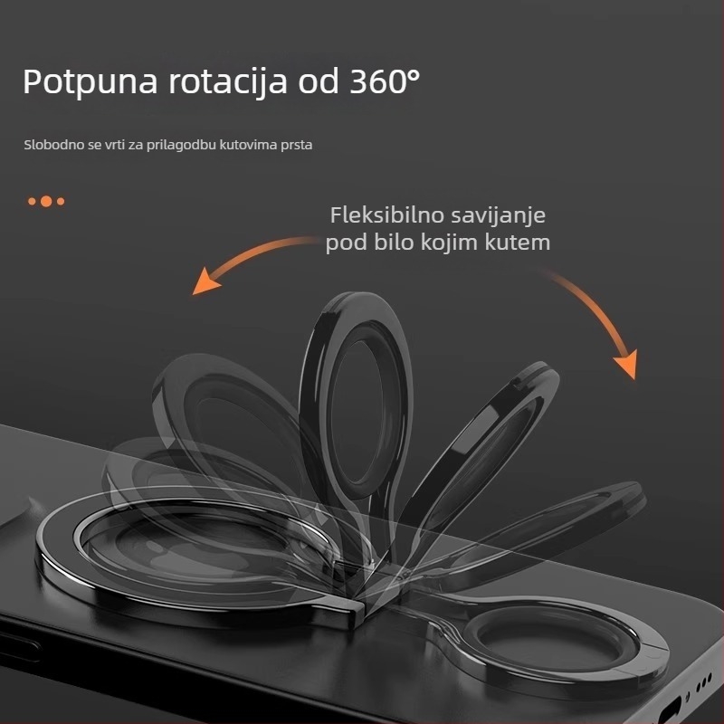 Magnetični držač telefona – cinkova legura, potpuno metalni stalak, jednostavan dizajn, podrška prilagodbi, ovlaštena privatna marka