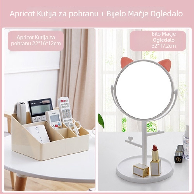 Kutija za kozmetiku, organizator za ruževe i njegu kože, BN-6420, kapacitet 18L, moderan minimalistički stil, otisak loga Can