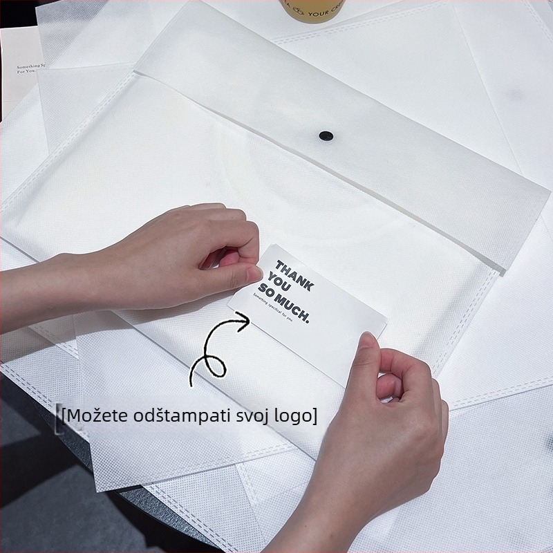 Netkani torbica za odjeću – unutarnja ambalaža za trgovinu odjećom sa logom i zaštitom od prašine (Šifra artikla: F99HMJ5595H8T5; Podrijetlo: Kina; Izvoz preko granice: Ne)