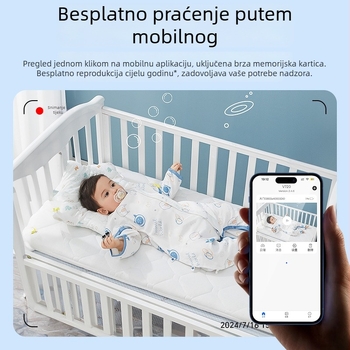 X5 IP kamera za unutarnje bežično nadzor, 480p, 0,1 lux, objektiv 1.44°, IR domet 8 m, detekcija pokreta