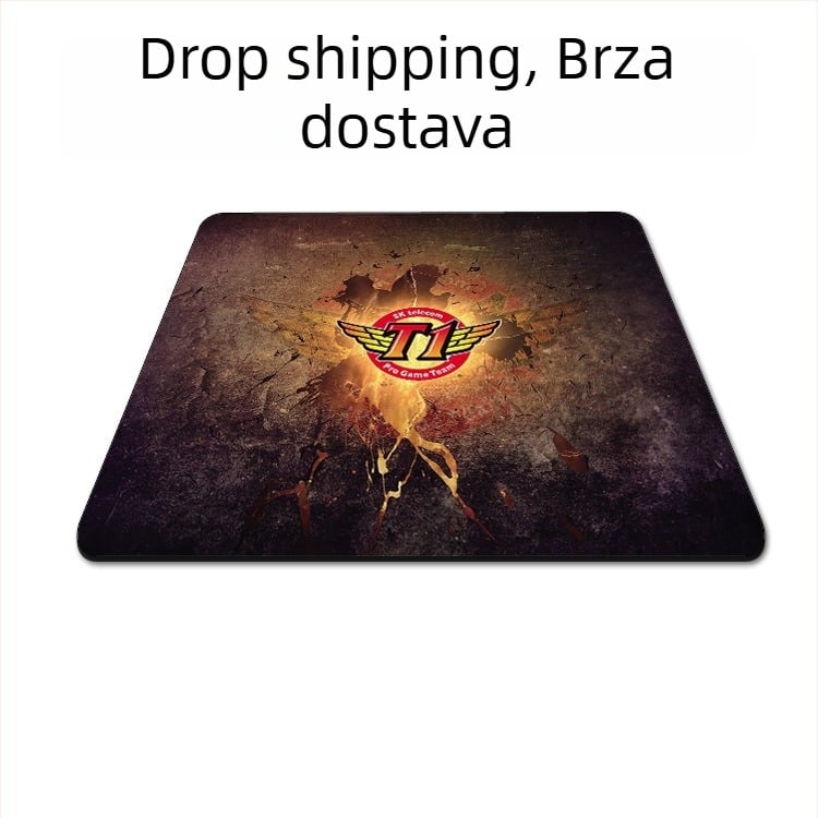 Gaming miš podloga s debelim rubom, jednostrana, tkanina, podrška zapešća, za CS:GO, LOL i FPS