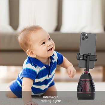 Držač za telefon s 360° automatskim praćenjem i prepoznavanjem lica, bez potrebe za aplikacijom (Model AB304, ABS, Bluetooth: Ne, Daljinski upravljač: Nije uključen, Prilagodba: Podržana)