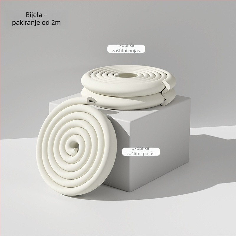 Dječja zaštitna traka protiv sudara i zaštitnik kutova, debeli i prošireni, dužina 2 m, 80 kom, marka Currency