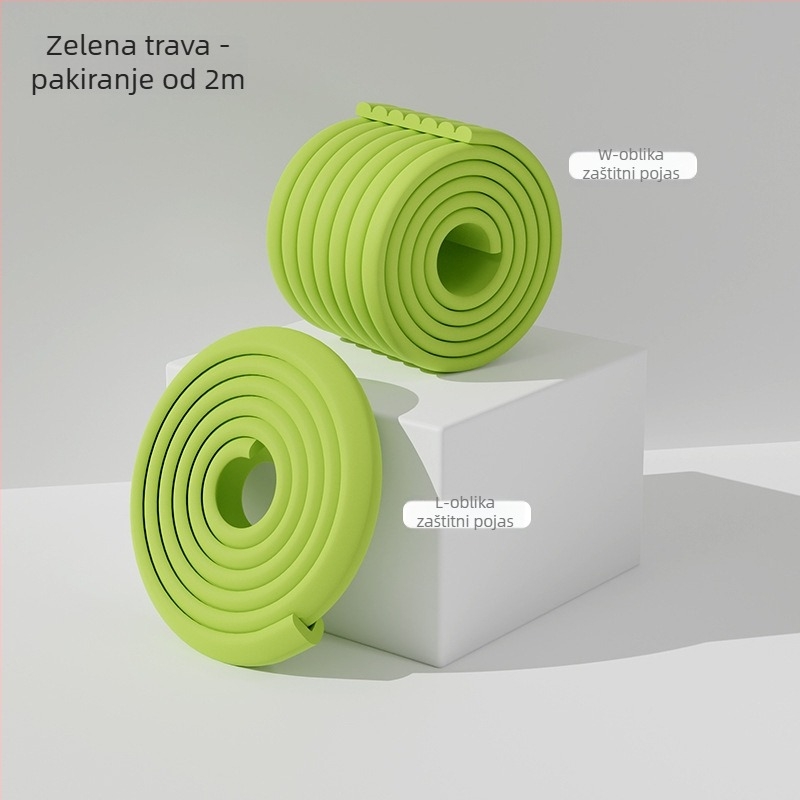 Dječja zaštitna traka protiv sudara i zaštitnik kutova, debeli i prošireni, dužina 2 m, 80 kom, marka Currency