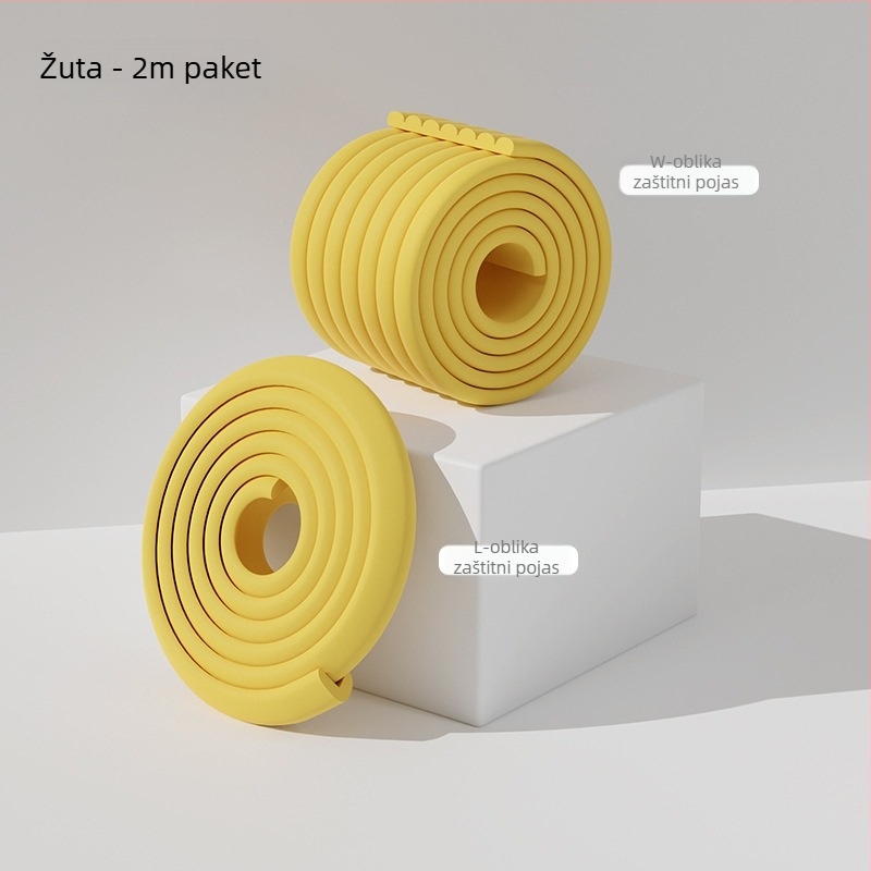 Dječja zaštitna traka protiv sudara i zaštitnik kutova, debeli i prošireni, dužina 2 m, 80 kom, marka Currency