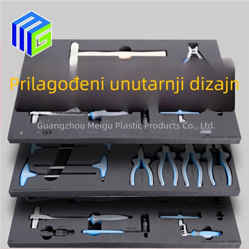Mego ojačana plastična kutija alata, injekcijska konstrukcija, visoka čvrstoća, nosivost 20–120