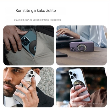 MagSafe magnetski držač za telefon – rotirajući, lagan, sveobuhvatan, konstrukcija od legure i PC (Podrška prilagodbi)