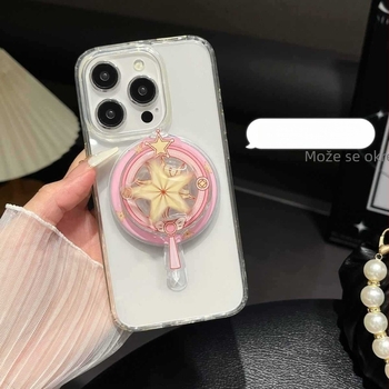 Magnetski držač za telefon sa stolnom bazom, rotirajući, s držačem prstena na stražnjoj strani