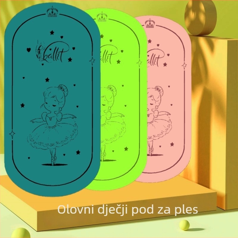 Dječja plesna podloga - TPE, protuklizna, bez mirisa; 6 mm, 600 g; Podrijetlo Fujian; Uzorak: jednobojan; Joga prostirka