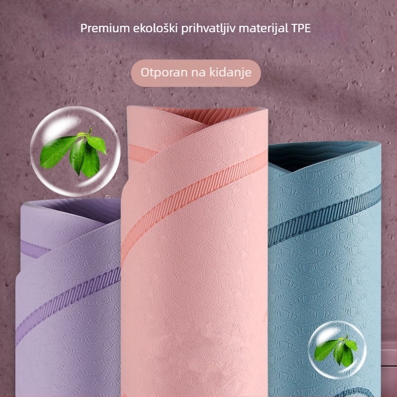 Dječja plesna podloga - TPE, protuklizna, bez mirisa; 6 mm, 600 g; Podrijetlo Fujian; Uzorak: jednobojan; Joga prostirka