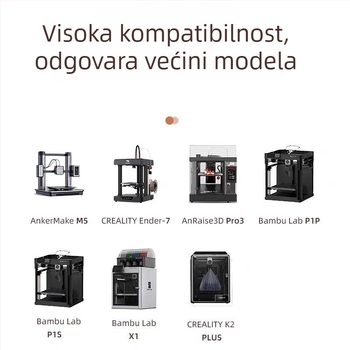 TPU 3D filament za ispis — fleksibilan i otporan, preciznost ±0,02 mm, duljina 350 m, za FDM 3D pisače