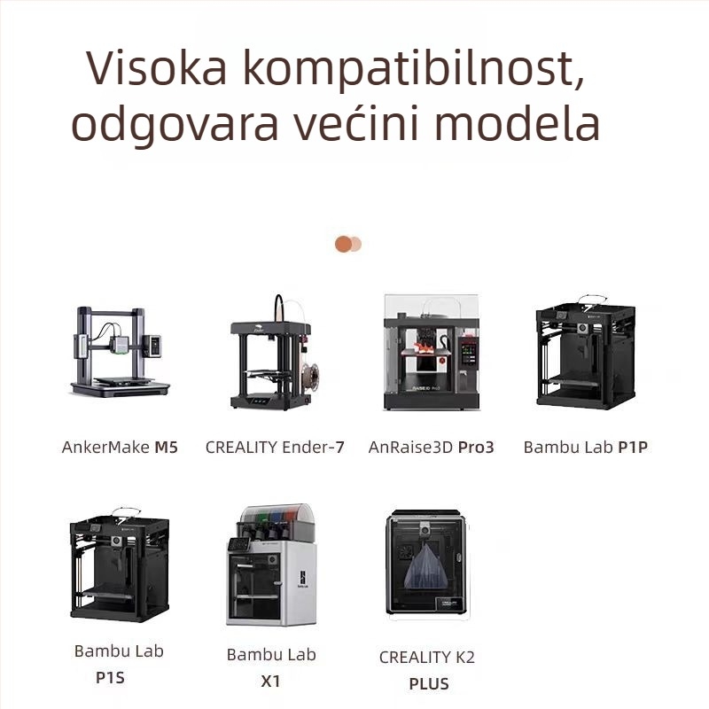 TPU 3D filament za ispis — fleksibilan i otporan, preciznost ±0,02 mm, duljina 350 m, za FDM 3D pisače