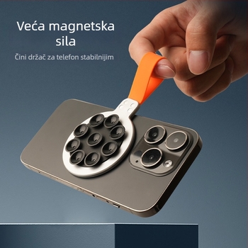 MagSafe magnetski držač za telefon sa silikonskom usisnom čašom za staklene i ogledalne površine (plastika)
