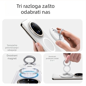 Skretnuti držač za telefon s prstenom MagSafe, metalna legura, jednostavan stil, rotirajući stolni nosač s dvostrukim prstenom