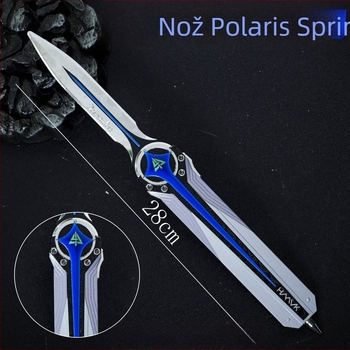 Metalni ukras oružja Delta Polaris, dvostrano elastični nož, model Moment Animation