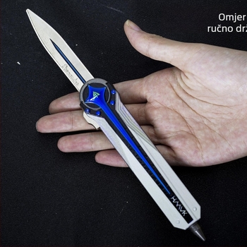 Metalni ukras oružja Delta Polaris, dvostrano elastični nož, model Moment Animation