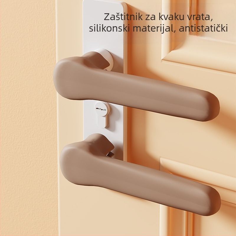 Silicijski zaštitni poklopac ručke vrata s zaštitom od krađe, antistatički i protiv sudara - Beishuqin, pravokutni oblik, pakiranje 3000 komada, podrijetlo Kina