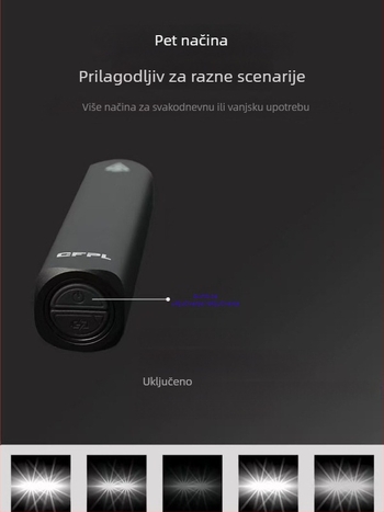 Prednja svjetiljka za planinski bicikl – noćna vožnja, dugotrajna baterija, punjiva, profesionalna razina, vrlo svijetla